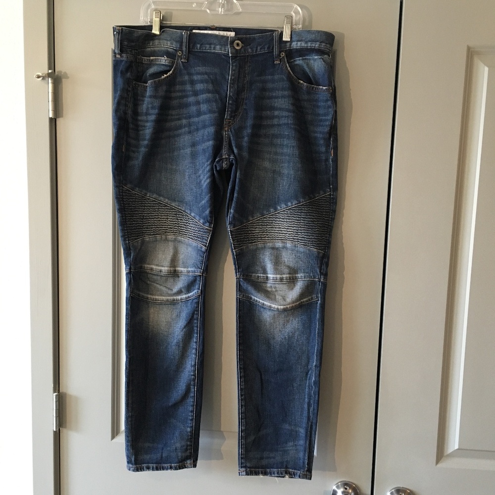 Express "Alec" Stretch Jeans- Pattern Stitch - W36